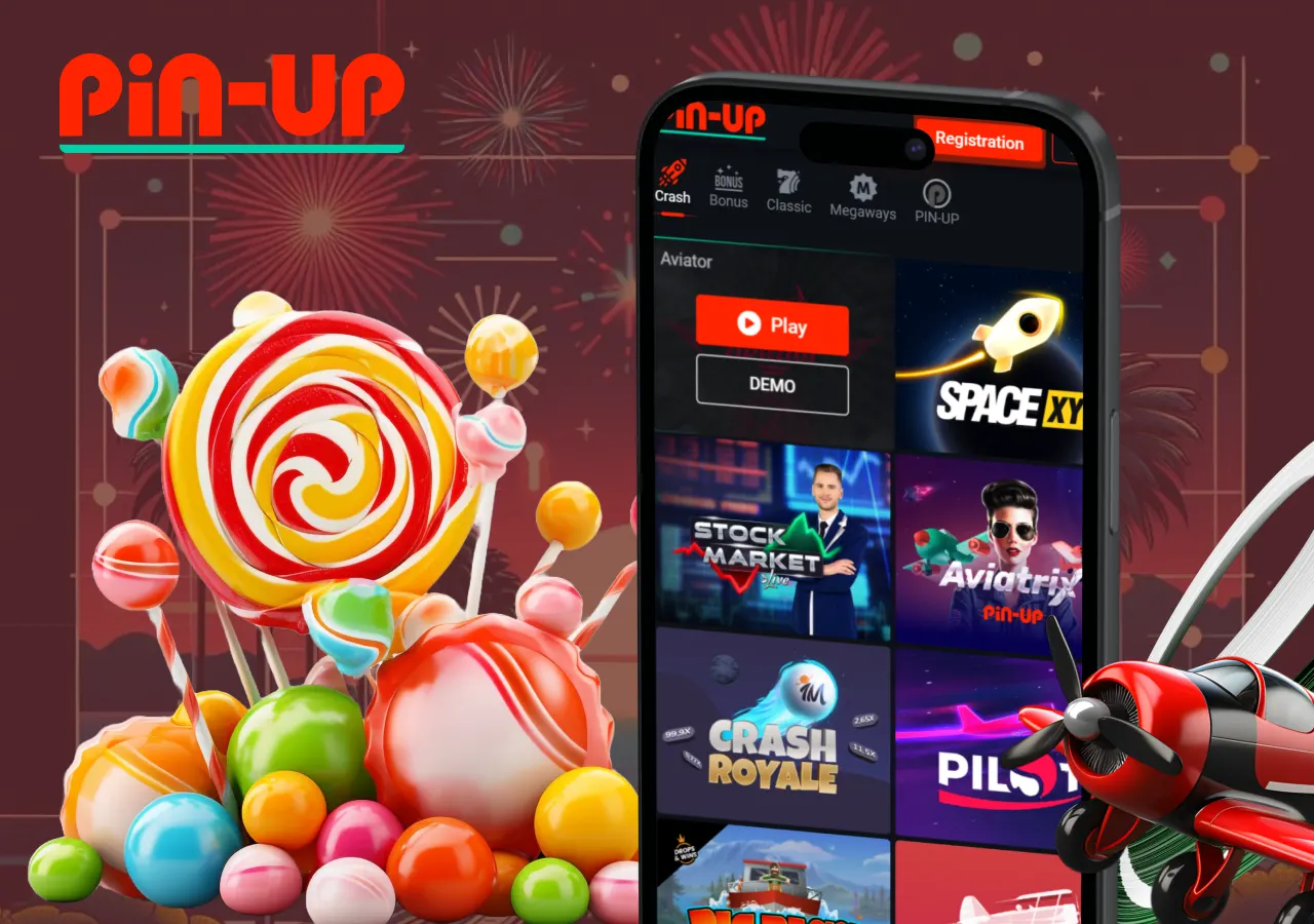 A registered user has access to the full functionality of Pin Up Casino