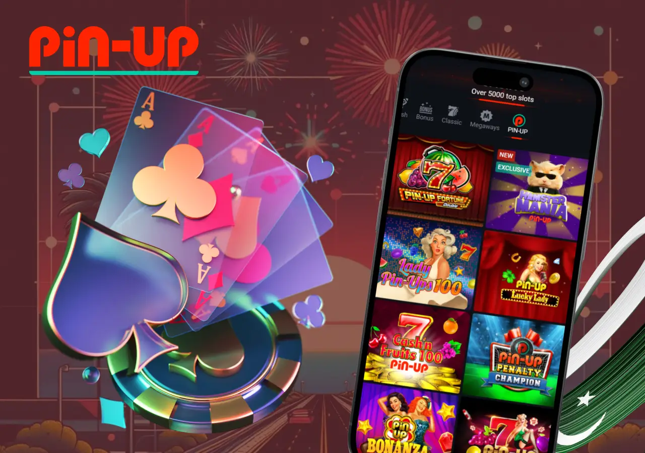 Easy access to casino games on the Pin Up mobile app